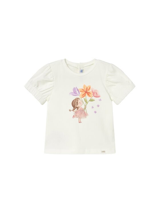 Mayoral Тишърт 1078 Екрю Regular Fit