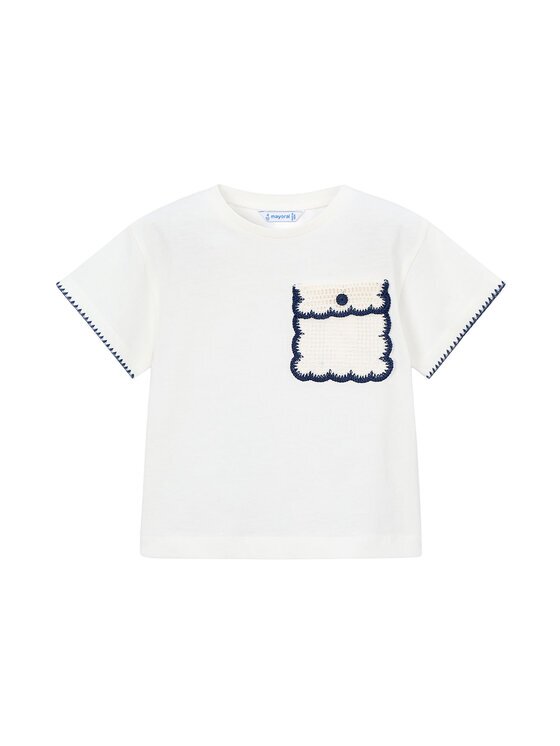 Mayoral Тишърт 3013 Екрю Regular Fit