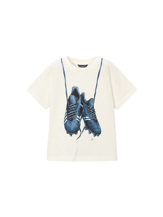 Mayoral Тишърт 3075 Бял Regular Fit