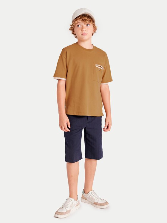 Mayoral Тишърт 6004 Кафяв Regular Fit