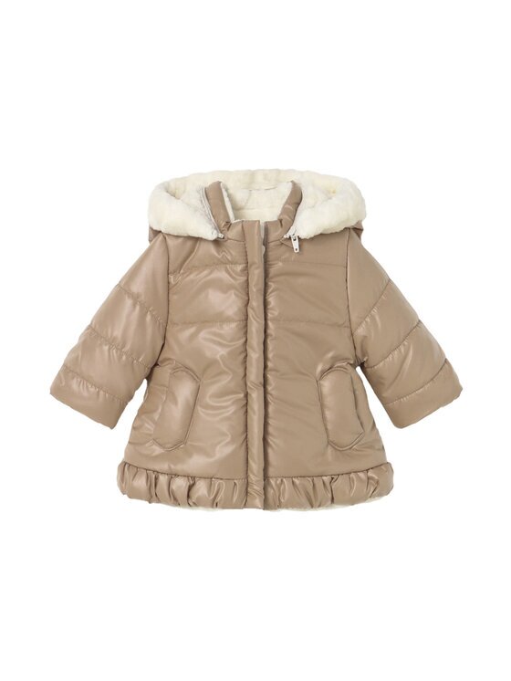 Mayoral Зимно яке 2404 Кафяв Regular Fit