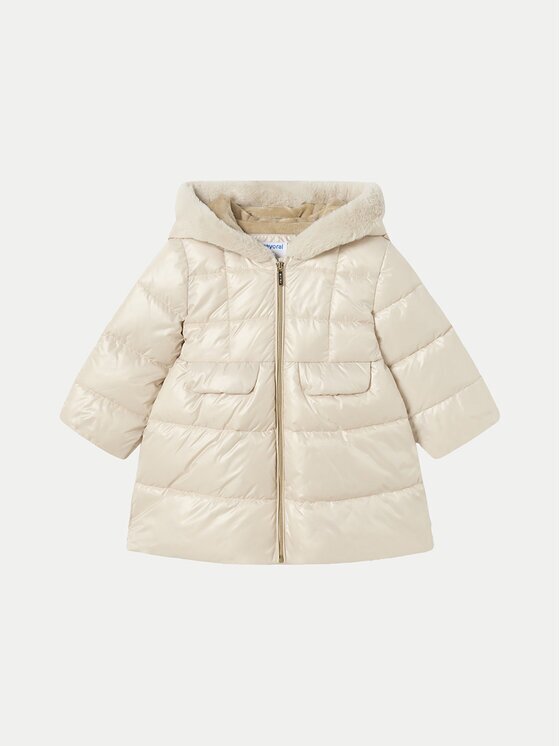 Mayoral Зимно яке 2483 Бежов Regular Fit