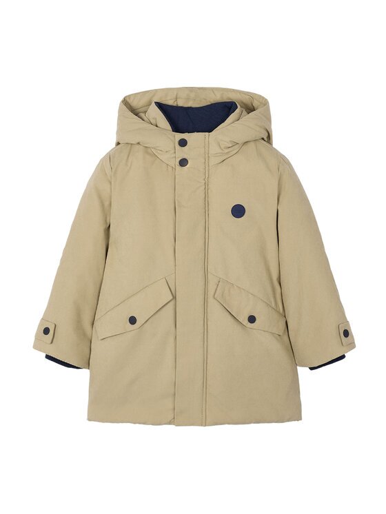 Mayoral Зимно яке 4419 Бежов Regular Fit
