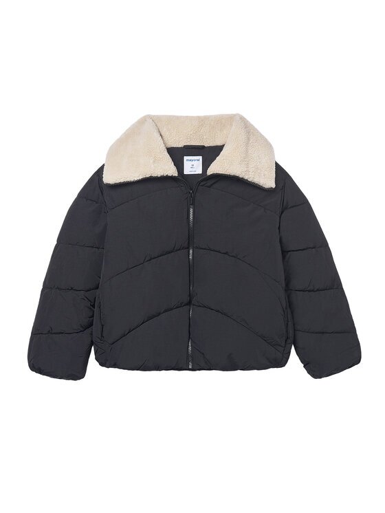 Mayoral Зимно яке 7437 Черен Regular Fit