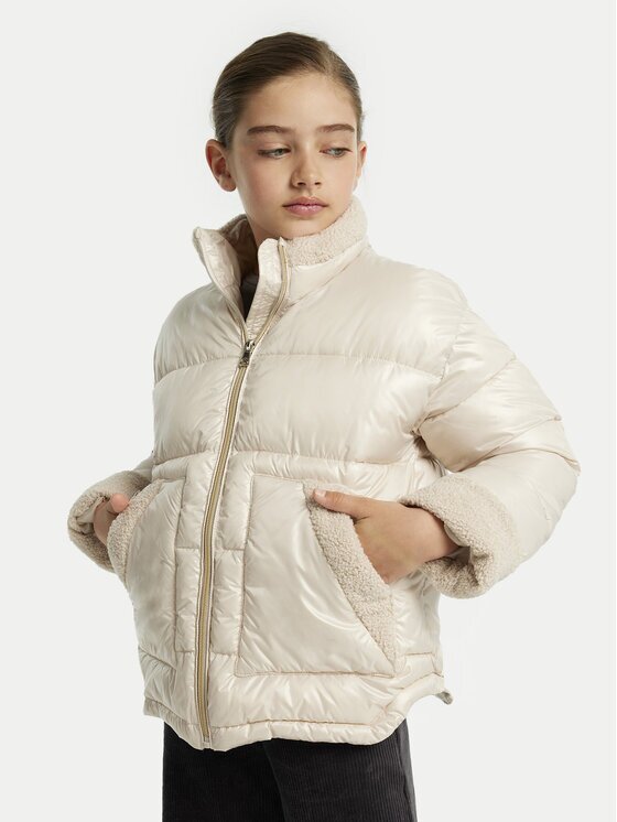 Mayoral Зимно яке 7485 Бежов Regular Fit