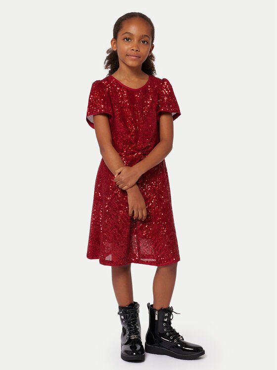 MICHAEL KORS KIDS Елегантна рокля R30168 M Червен Regular Fit