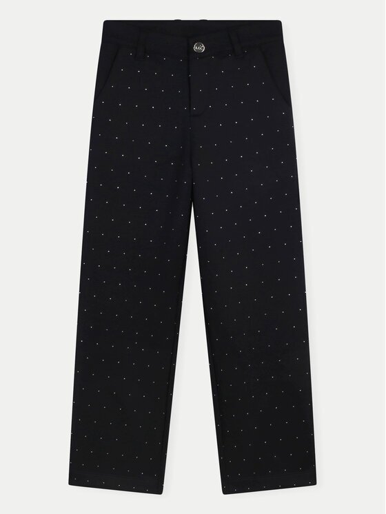 MICHAEL KORS KIDS Текстилни панталони R30179 D Черен Wide Leg