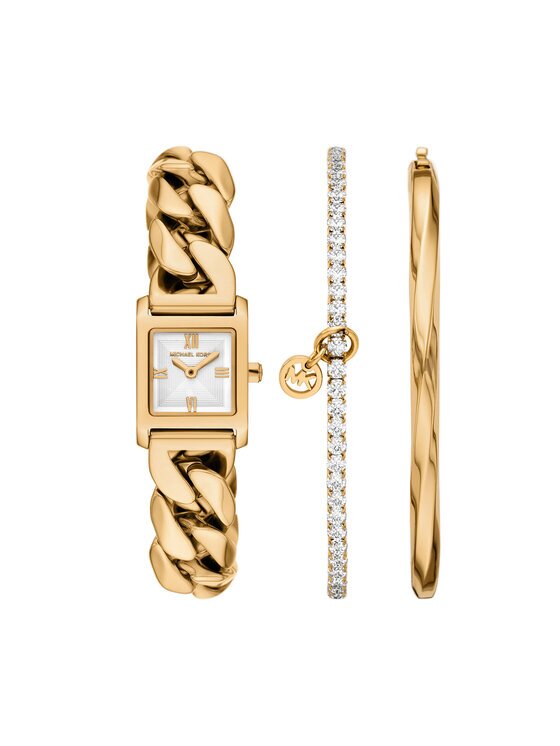 Michael Kors Комплект часовник и гривна Georgie Gift Set MK7655SET Златист