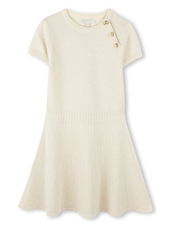 Michael Kors Плетена рокля R30296 D Бежов Regular Fit