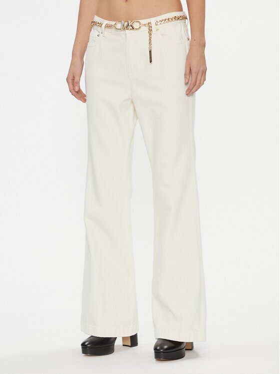 Michael Michael Kors Дънки MF3904180V Екрю Flared Fit