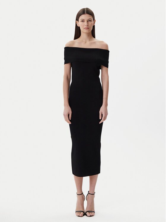 Michael Michael Kors Плетена рокля MS582Y033D Slim Fit