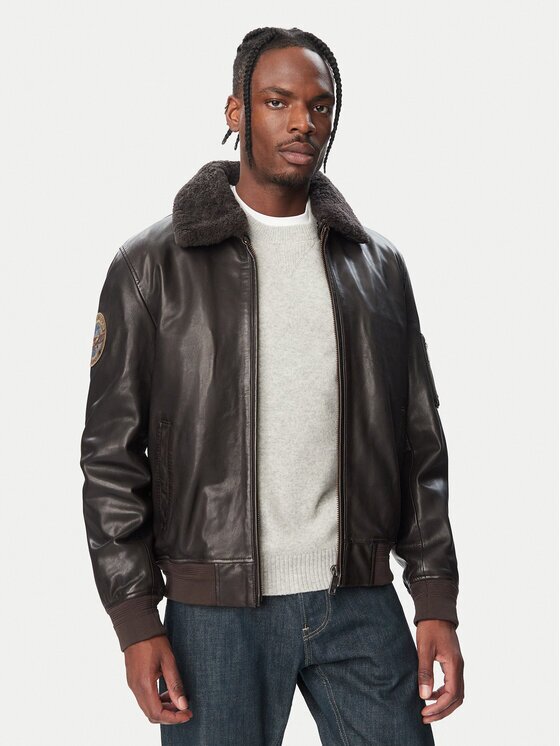 Milestone Кожено яке MS Tom 631089 21070-1 Regular Fit