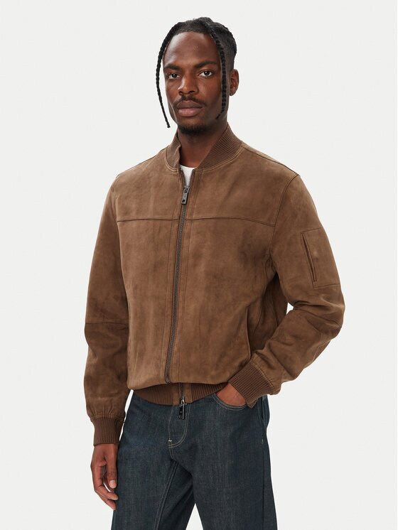 Milestone Кожено яке MSJoshua 631624 60895 Regular Fit