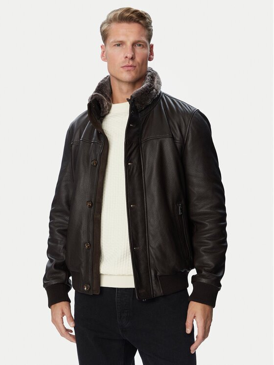 Milestone Кожено яке MSNewton 631014 21465 Regular Fit