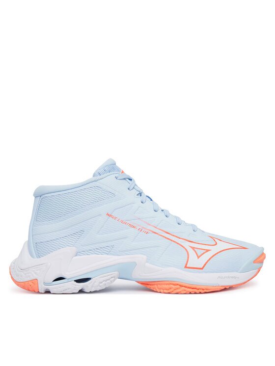 Mizuno Обувки за зала Wave Lightning Elite Mid V1GC2605 Светлосин