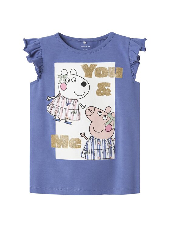 NAME IT топ Peppa 13242959 Син Regular Fit