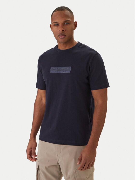 Napapijri Тишърт S-Box Logo NP0A4IFL Regular Fit