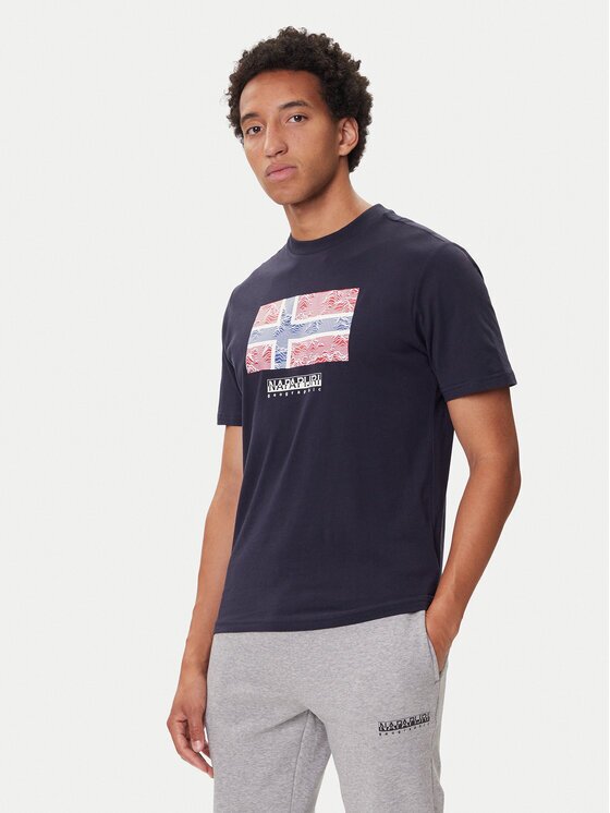 Napapijri Тишърт S-Drapeau Ss NP0A891K Regular Fit