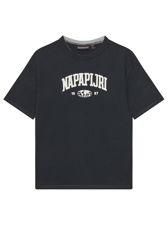 Napapijri Тишърт S-Inot NP0A891F D Черен Regular Fit