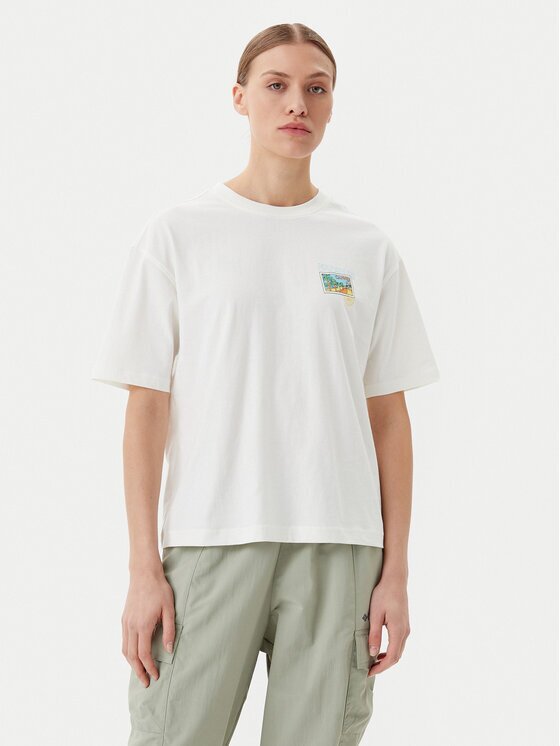 Napapijri Тишърт S-Nice NP0A4IG4 Екрю Regular Fit