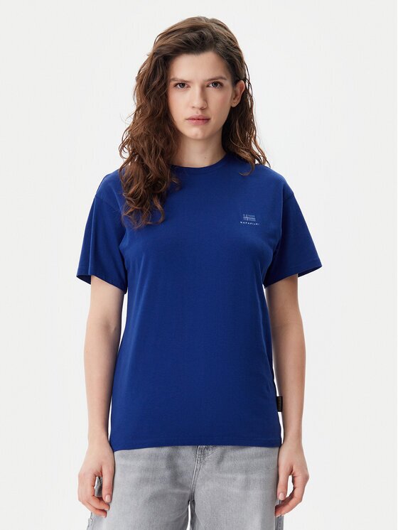 Napapijri Тишърт S-Nina NP0A4H87 Светлосиньо Regular Fit