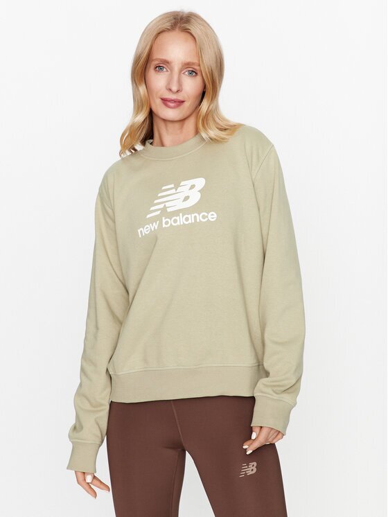 New Balance Суитшърт Essentials Stacked Logo French Terry Crewneck WT31532 Regular Fit
