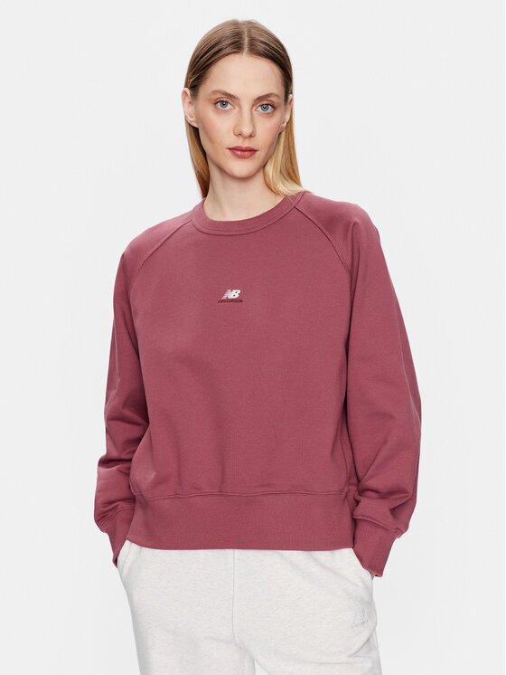 New Balance Суитшърт WT31500 Екрю Oversize