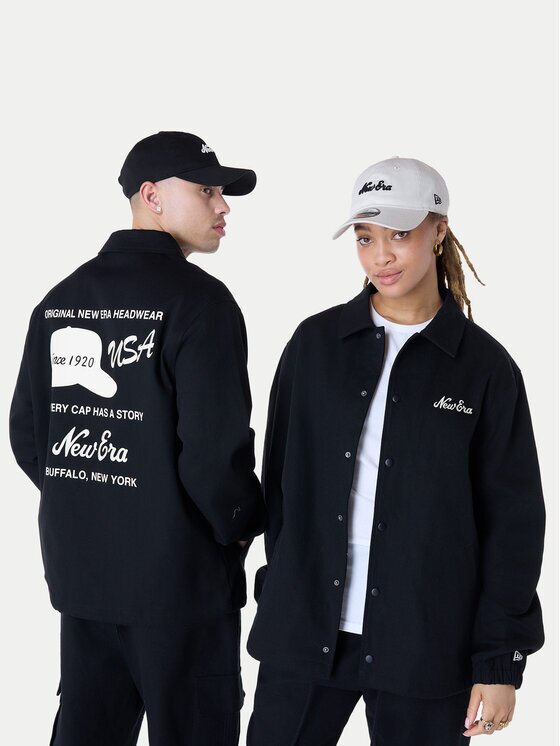 New Era Преходно яке 60596266 Черен Regular Fit