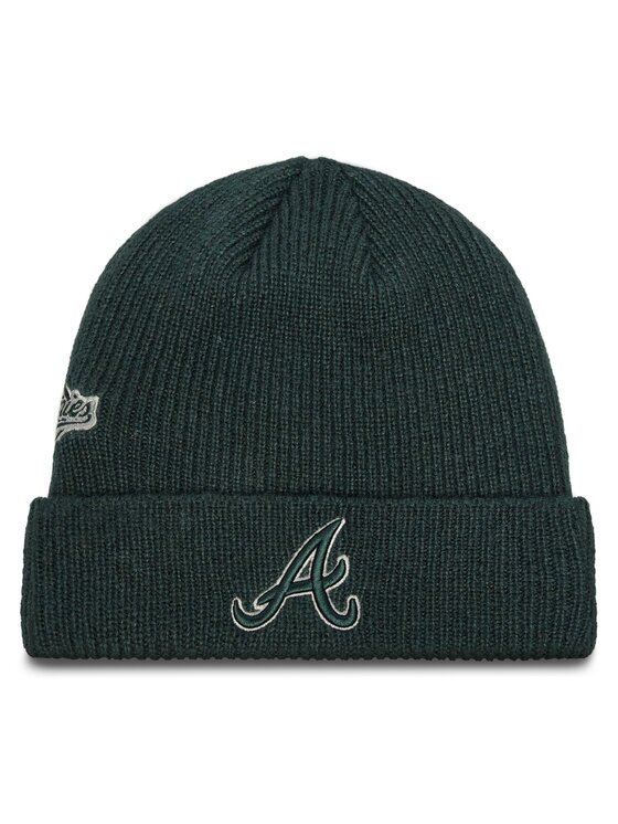 New Era Шапка Atlanta Braves World Series Patch Cuff Knit Beanie 60580730