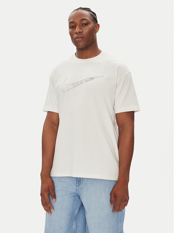 Nike Тишърт HJ0746 Екрю Regular Fit