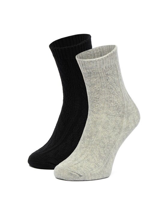NINE WEST Дълги чорапи CEO_LA_NW_17637_W_AW25 (2-PACK) Черен