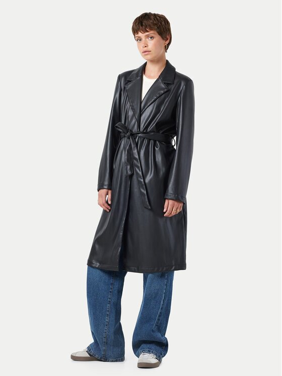 Noisy May Палто от изкуствена кожа Cora 27028634 Regular Fit