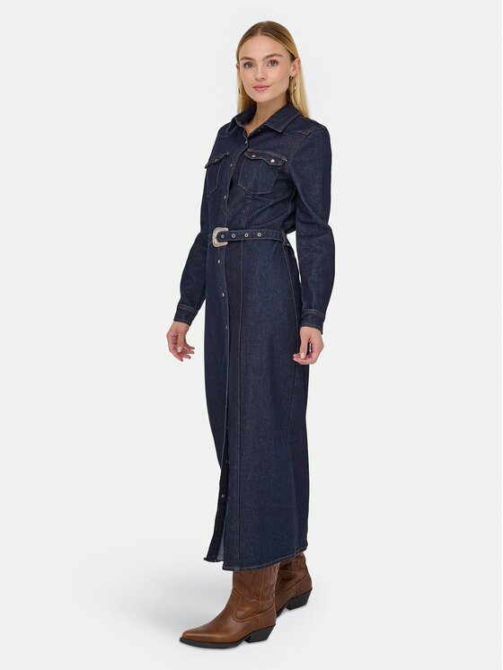Only Дънкова рокля Camomile 15357757 Regular Fit