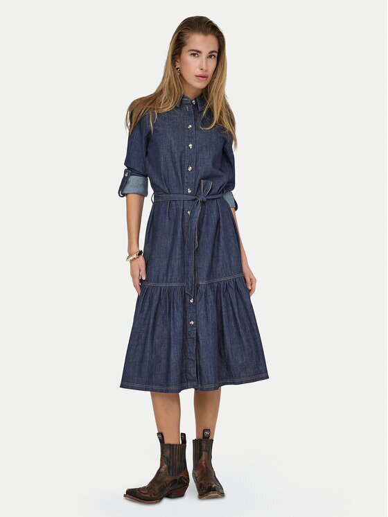 Only Дънкова рокля Sevigny 15357967 Regular Fit