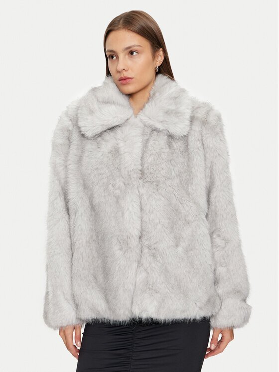 Only Кожено палто Rubina 15325924 Regular Fit