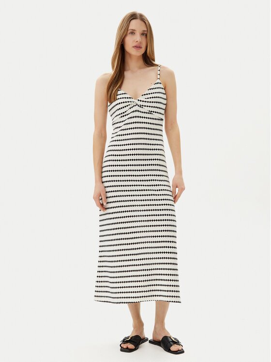 Only Лятна рокля Eva 15346296 Екрю Regular Fit