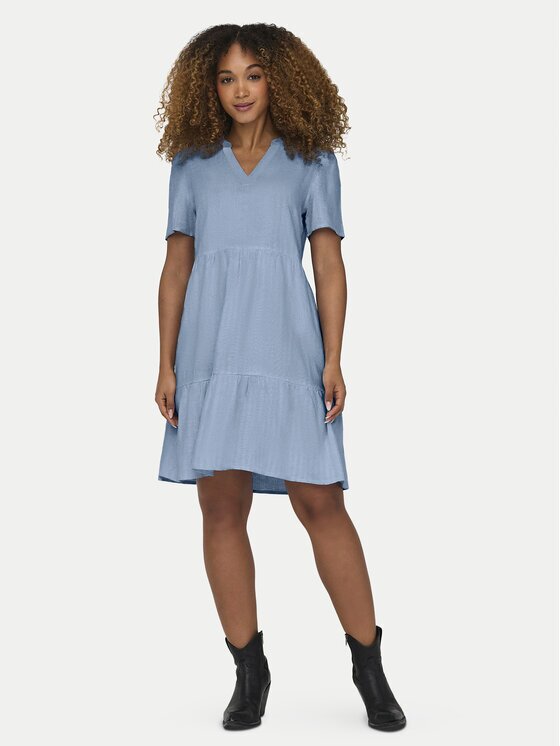 Only Лятна рокля Tiri-Caro 15310970 Светлосиньо Regular Fit