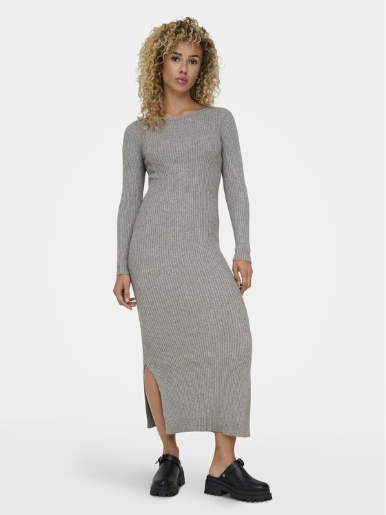 Only Плетена рокля Katia 15324649 Slim Fit