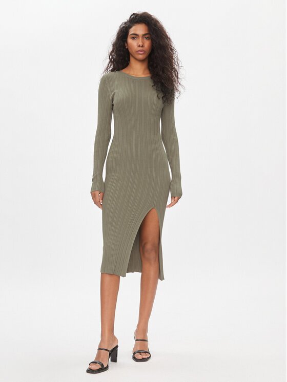 Only Плетена рокля Meddi 15311087 Slim Fit