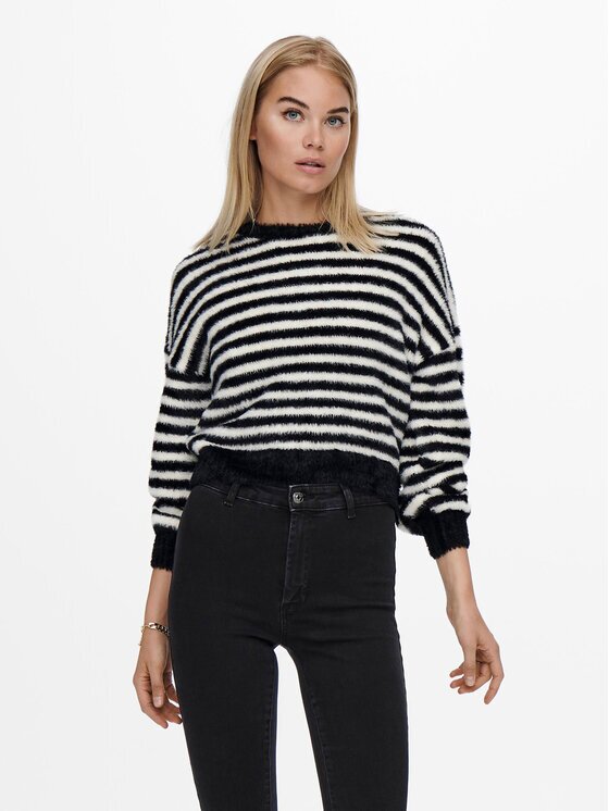 Only Пуловер 15235973 Екрю Regular Fit