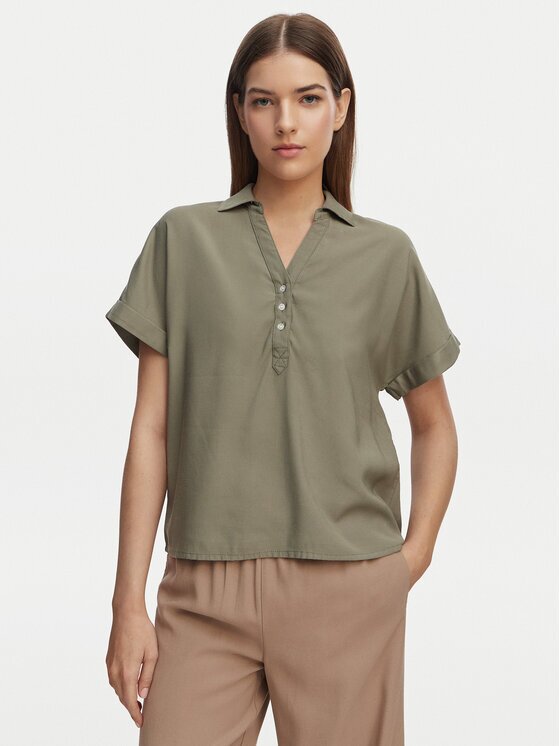 Only Тениска с яка и копчета Aris 15364279 Loose Fit