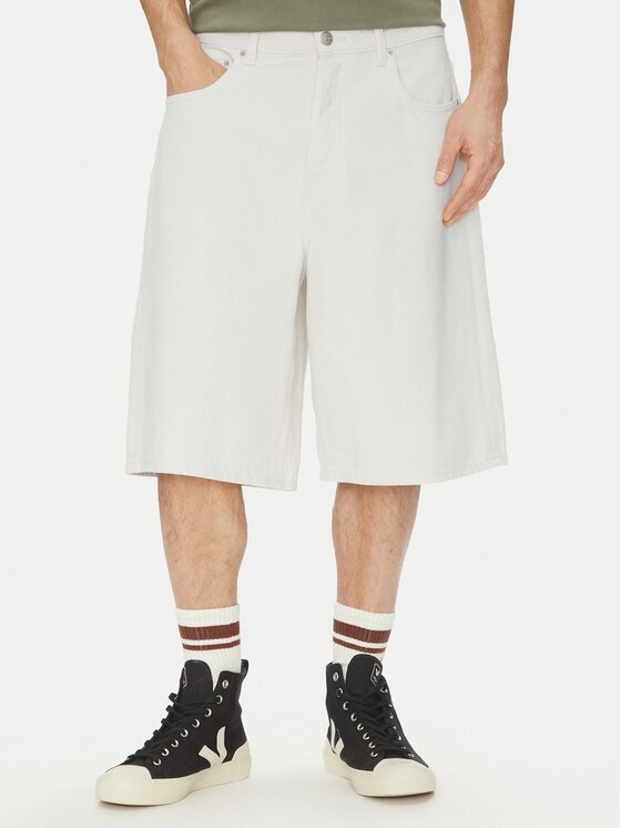 Only & Sons Дънкови шорти Carl 22034145 Екрю Balloon Fit