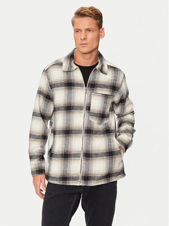Only & Sons Риза-яке Austin 22029772 Бежов Loose Fit