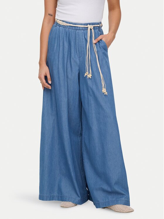 Only Текстилни панталони Bea Hw 15375507 Wide Leg