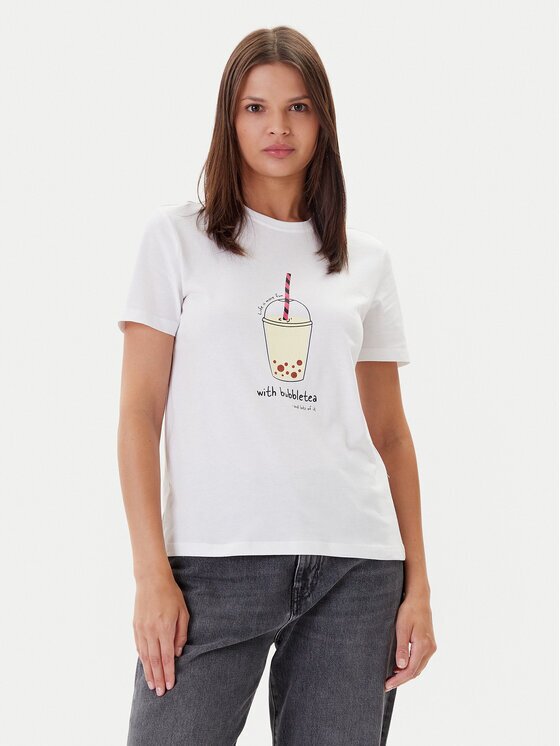 Only Тишърт Fun Life 15349901 Regular Fit