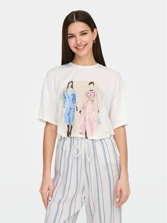 Only Тишърт Melina 15342876 Regular Fit