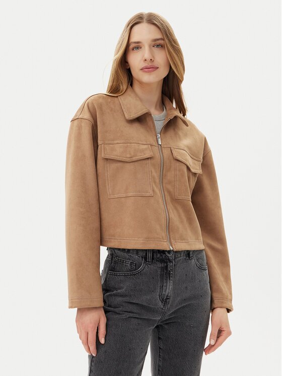 Only Яке от имитация на кожа Stina 15351260 Regular Fit