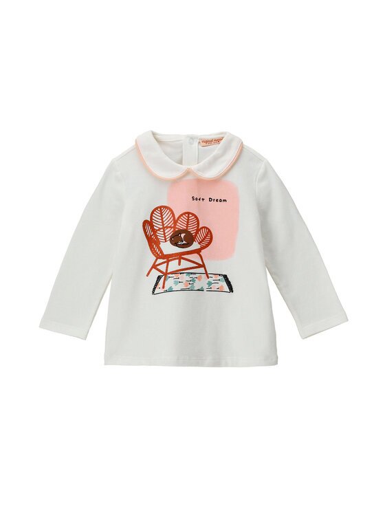 Original Marines Блуза DCA1483NF Екрю Regular Fit