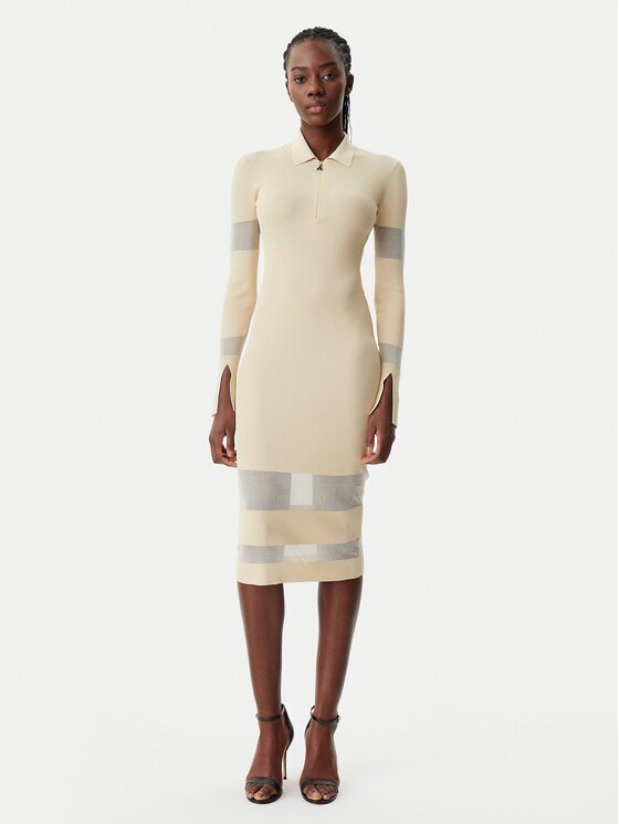 Patrizia Pepe Плетена рокля 8A1420/K078-B814 Slim Fit