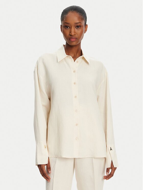 Patrizia Pepe Риза 2C1602 A052 B823 Екрю Regular Fit